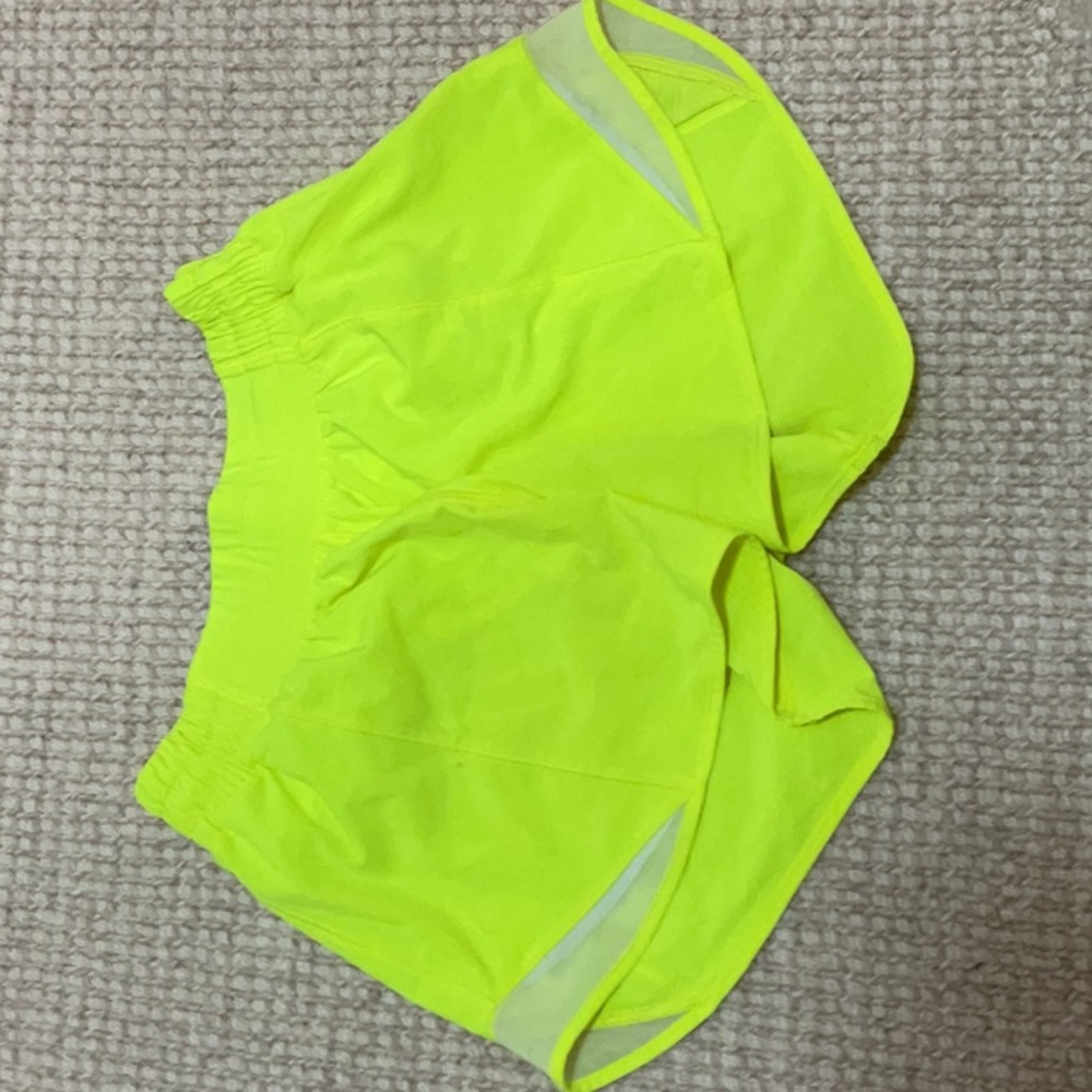 Neon Yellow Lululemon Shorts